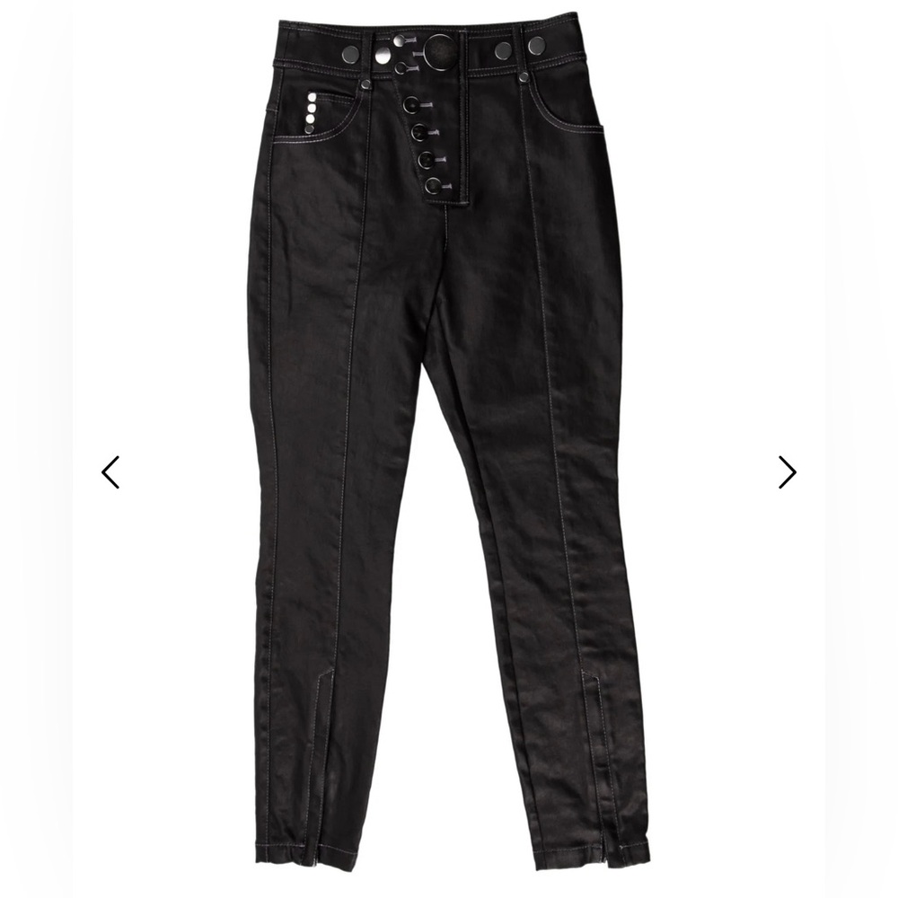Alexander Wang Iconic High-Waisted Pants with Chrome